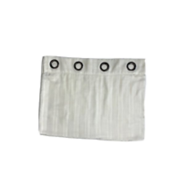 2 Regal Home Luxury Curtains Panels Drapes Off-White Ivory Stripe Grommets Long - Picture 8 of 8